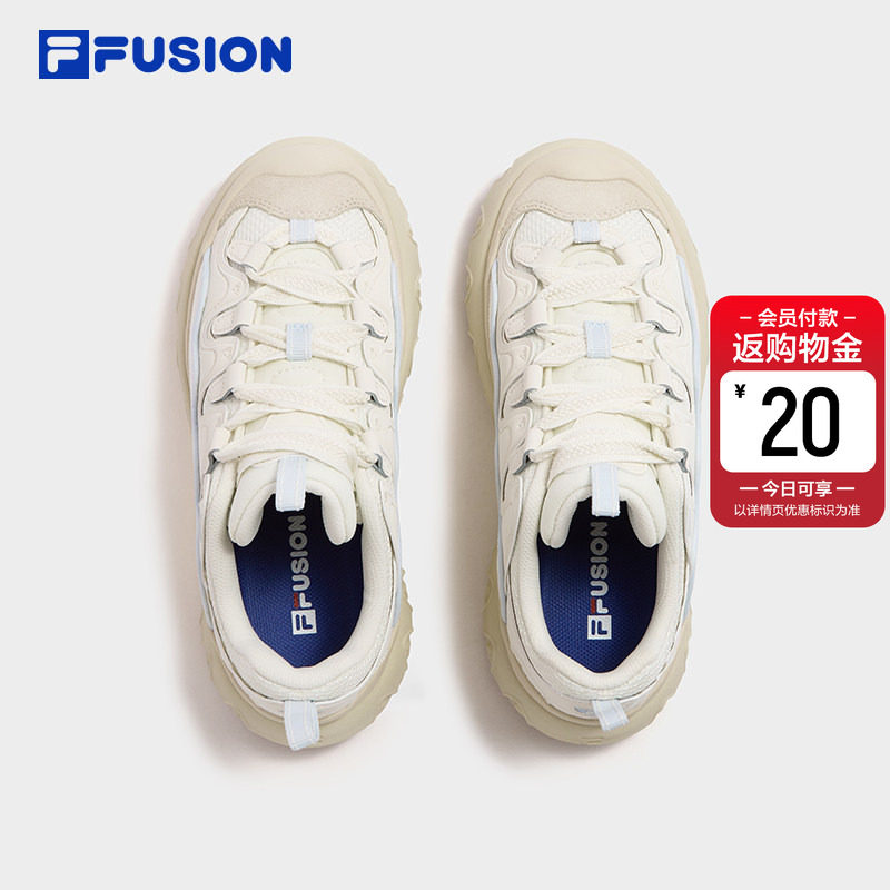 甜筒鞋丨FILA FUSION 斐乐潮牌女鞋新款百搭小白鞋厚底板
