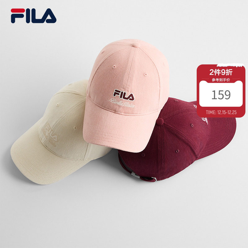 棒球帽|FILA 斐乐官方女帽防晒软顶休闲帽子遮阳帽鸭舌帽运动帽
