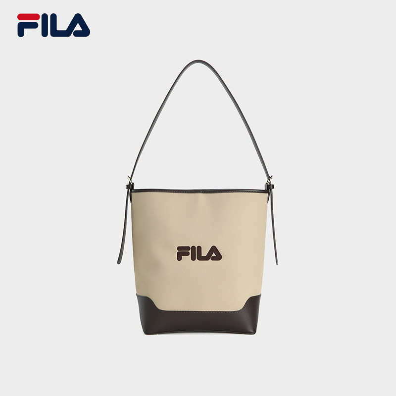 水桶包|FILA 斐乐官方女包提包新款时尚休闲单肩包电脑包牌斜挎