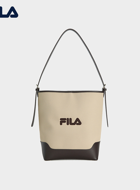 水桶包|FILA 斐乐官方女包提包新款时尚休闲单肩包电脑包牌斜挎包