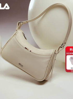 月牙包|FILA 斐乐官方女包挎包黑色时尚拉链休闲单肩包斜挎腋下包