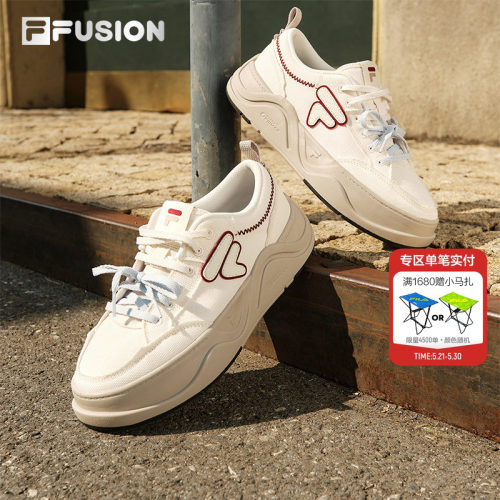 FILAFUSION斐乐情侣厚底板鞋