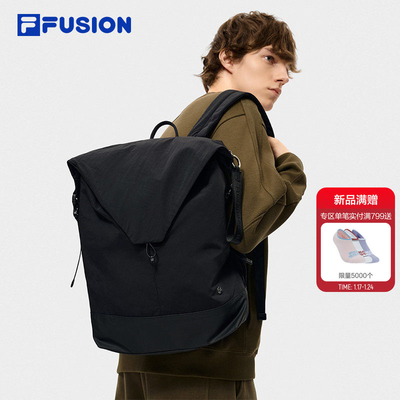 FILA FUSION斐乐包包情侣款背包2026春季新款时尚休闲双肩包书包,运动包/户外包/配件,双肩背包,淘宝优惠券,粉丝福利购,淘宝优惠卷
