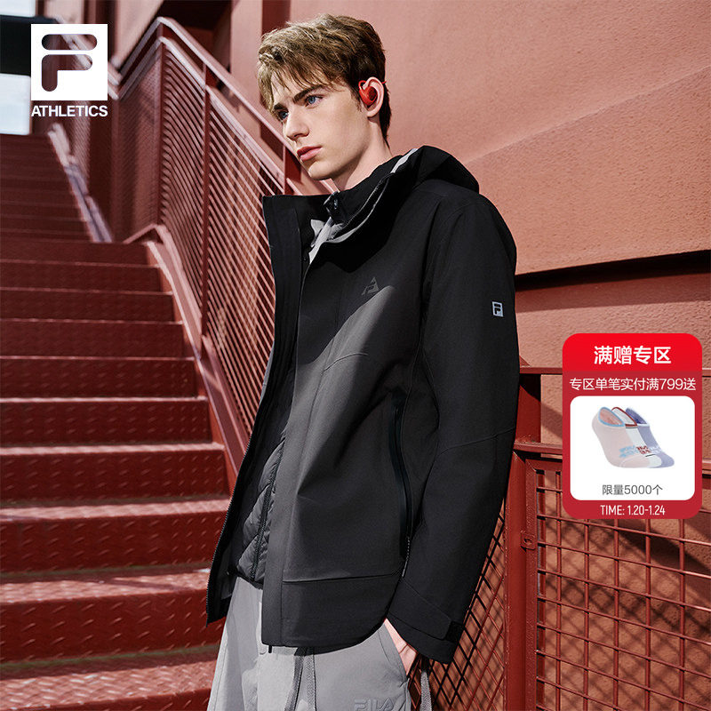 FILA斐乐官方男羽绒两件套25冬新户外三合一鹅绒外套呼吸壳冲锋衣,运动服/休闲服装,运动羽绒服,淘宝优惠券,粉丝福利购,淘宝优惠卷