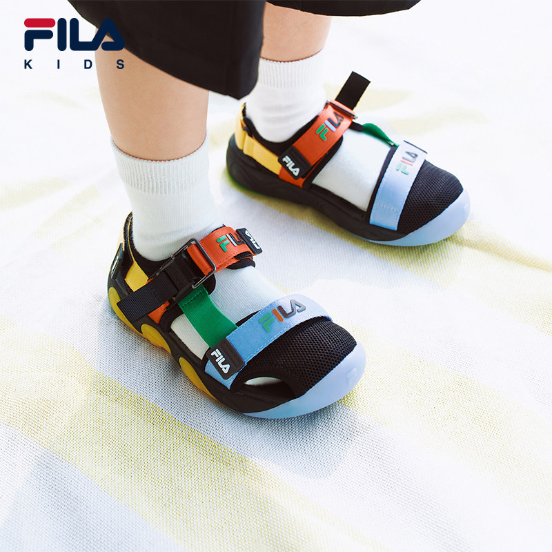 FILA KIDS斐乐童鞋儿童凉鞋2026夏季新款男女小童魔术贴