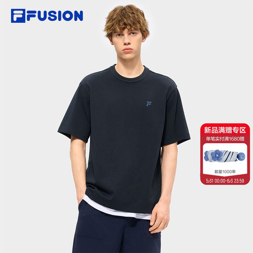 FILAFUSION斐乐男士针织短袖衫