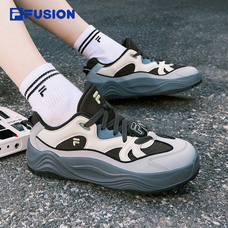 旋律鞋丨章昊同款 FILA FUSION 斐乐潮牌厚底板鞋男鞋新