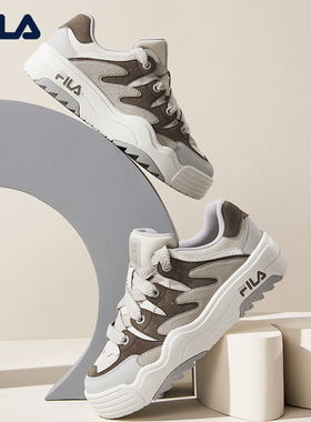 斑斓鞋|FILA斐乐官方女鞋ROSETTA复古板鞋厚底面包鞋运动休闲鞋女