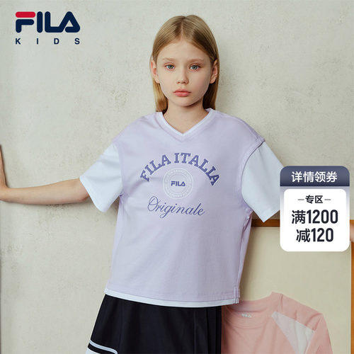 FILAKIDS斐乐儿童短袖T恤
