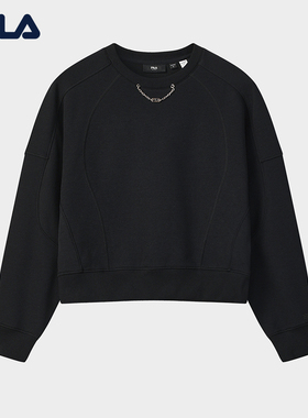 FILA MILANO斐乐官方女子套头卫衣2025冬新款舒适针织长袖上衣