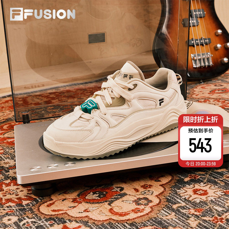 旋律鞋丨章昊同款 FILA FUSION斐乐潮牌男鞋厚底板鞋新款