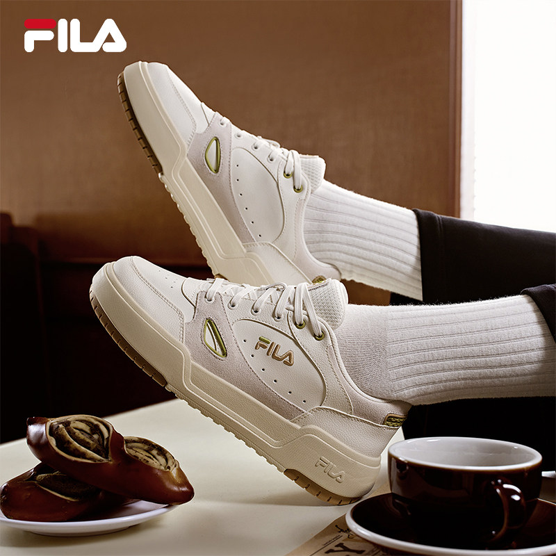 方块鞋1S|FILA 斐乐官方女CAMPUS 1S板鞋增高厚底小