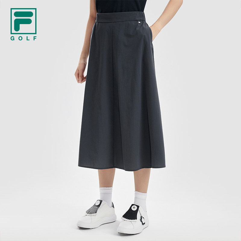 FILA 斐乐官方女士梭织裙2026夏季新款宽松半身裙高尔夫运动