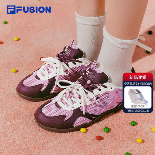 FLORA丨FILA FUSION斐乐芭蕾鞋韩系德训鞋夏季网面透气新款女鞋子
