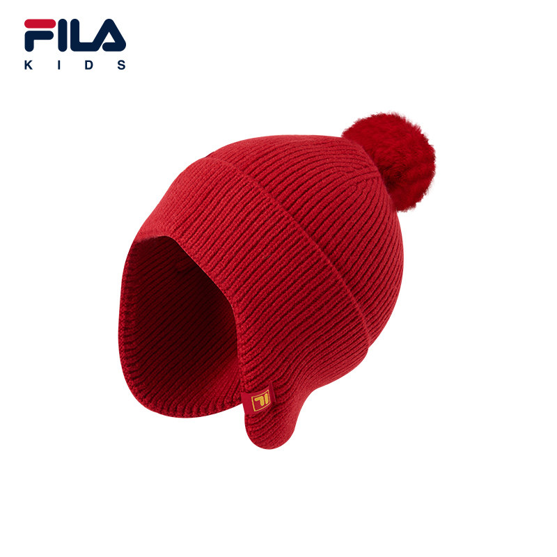 FILA KIDS斐乐儿童针织帽2026春季新款男女小童新年款休闲毛线帽,运动包/户外包/配件,运动帽,淘宝优惠券,粉丝福利购,淘宝优惠卷