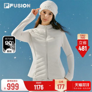斐乐鹅绒服丨FILA潮牌轻薄羽绒服26冬季新款女子修身收腰保暖上衣