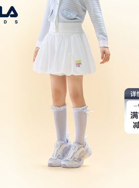 FILA KIDS斐乐童装女小童裙裤2026秋季新款儿童休闲舒适梭织短裤