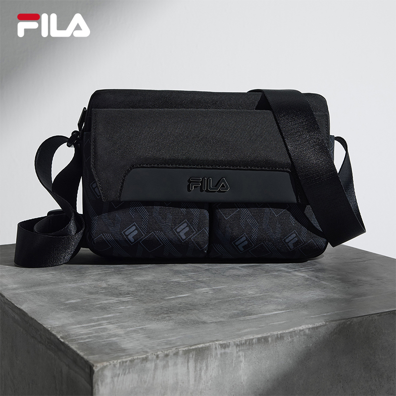 【黑武士】FILA 斐乐官方男挎包健身休闲随身通勤单肩包斜挎包包