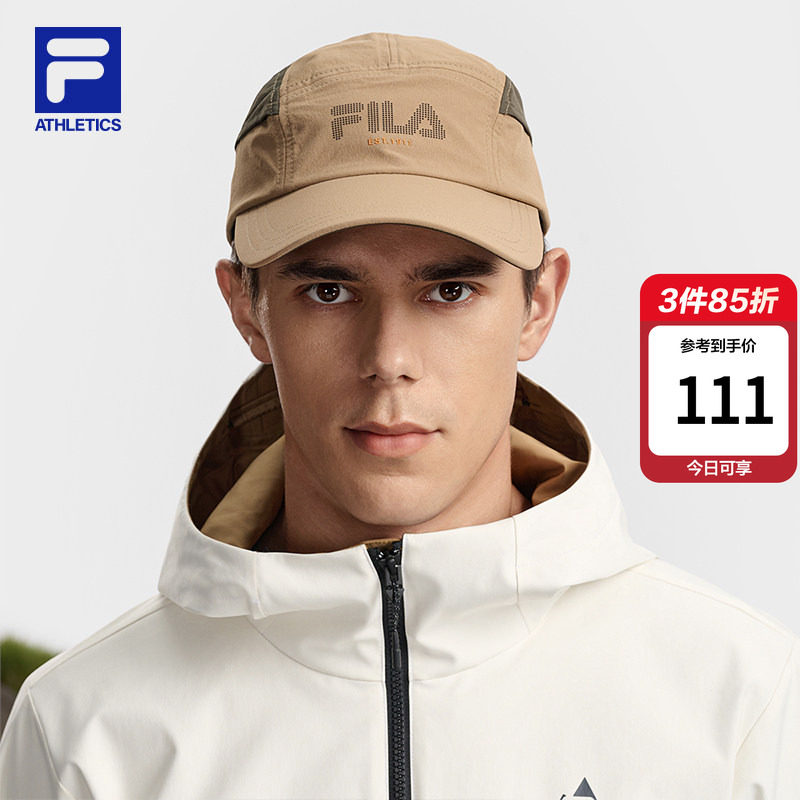 软顶棒球帽|FILA 斐乐官方情侣春季新款户外运动帽遮阳帽鸭舌帽