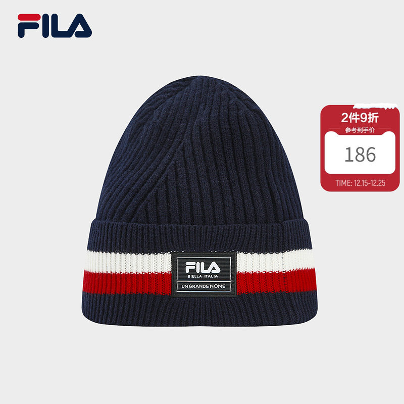 FILA斐乐情侣同款针织帽