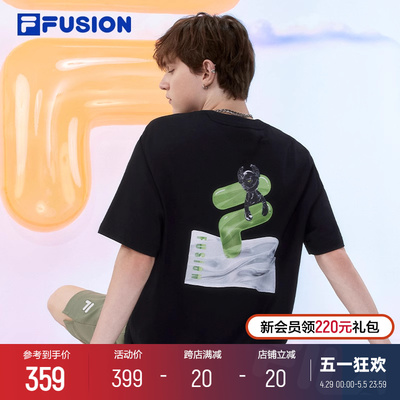 FILAFUSION斐乐情侣短袖T