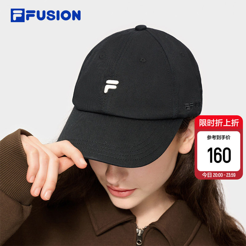 白白帽|FILA FUSION斐乐官方帽子情侣棒球帽女款运动帽鸭