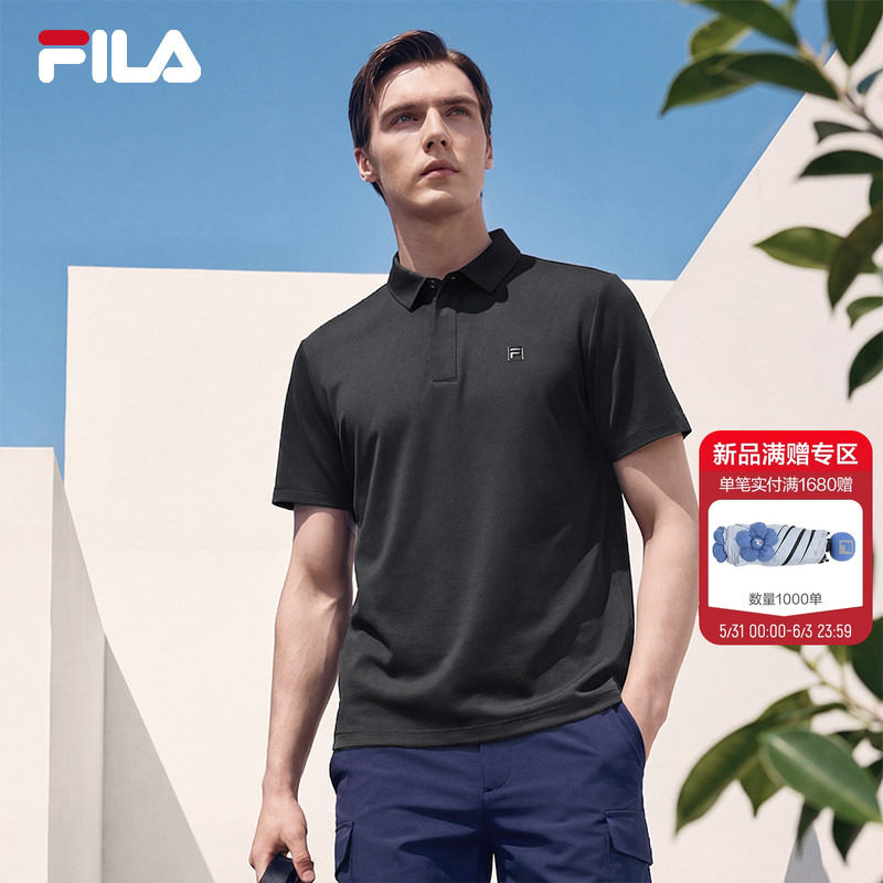 FILA 斐乐官方男子菁英短袖POLO衫2026夏季新款舒适休闲