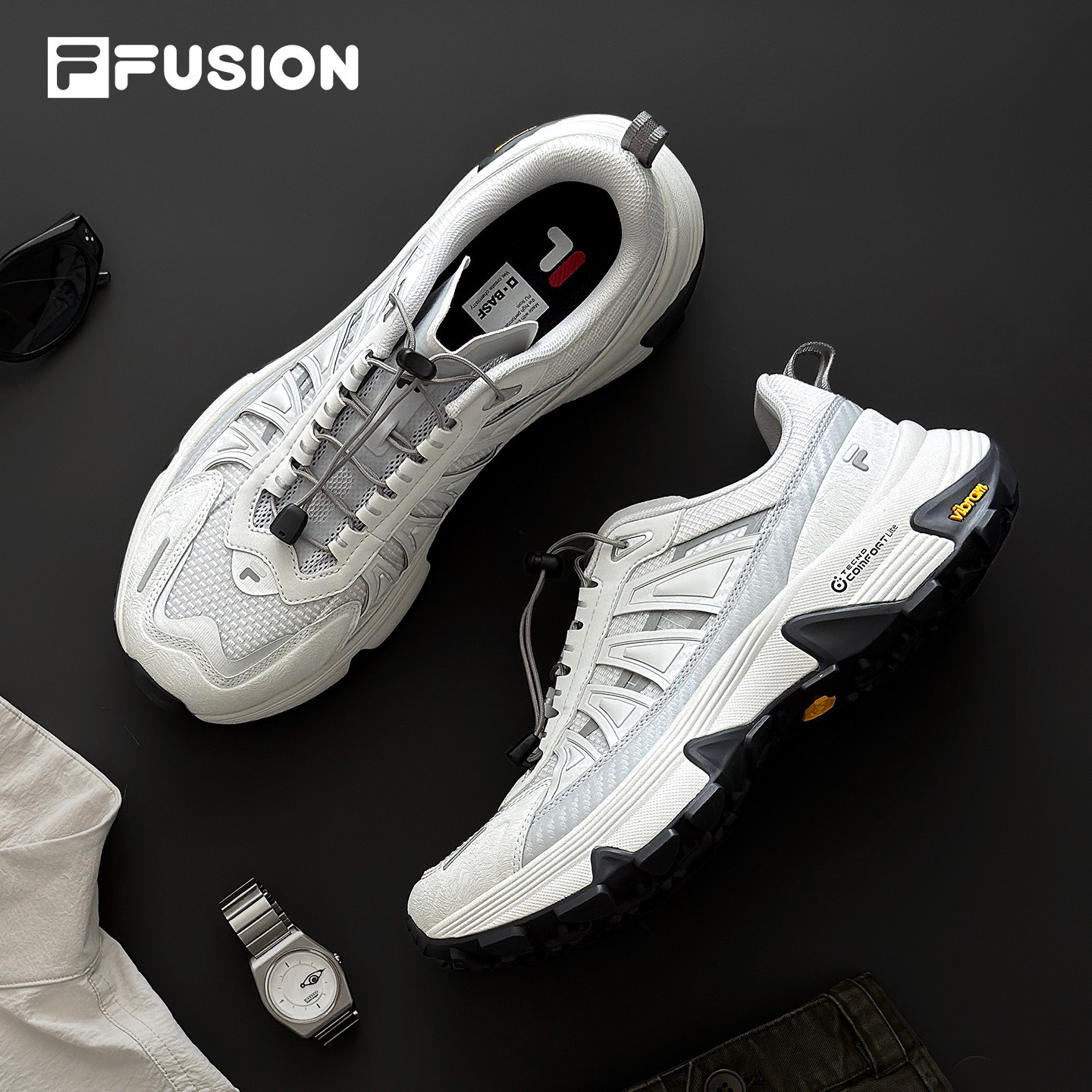 Como Y丨FILA FUSION斐乐潮牌男鞋户外鞋夏季新款登山鞋运动鞋子
