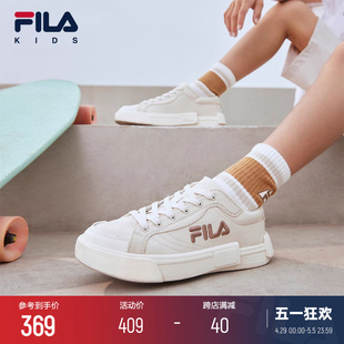 男女童低帮板鞋 时尚 休闲小白鞋 KIDS斐乐童鞋 儿童帆布鞋 FILA 夏季