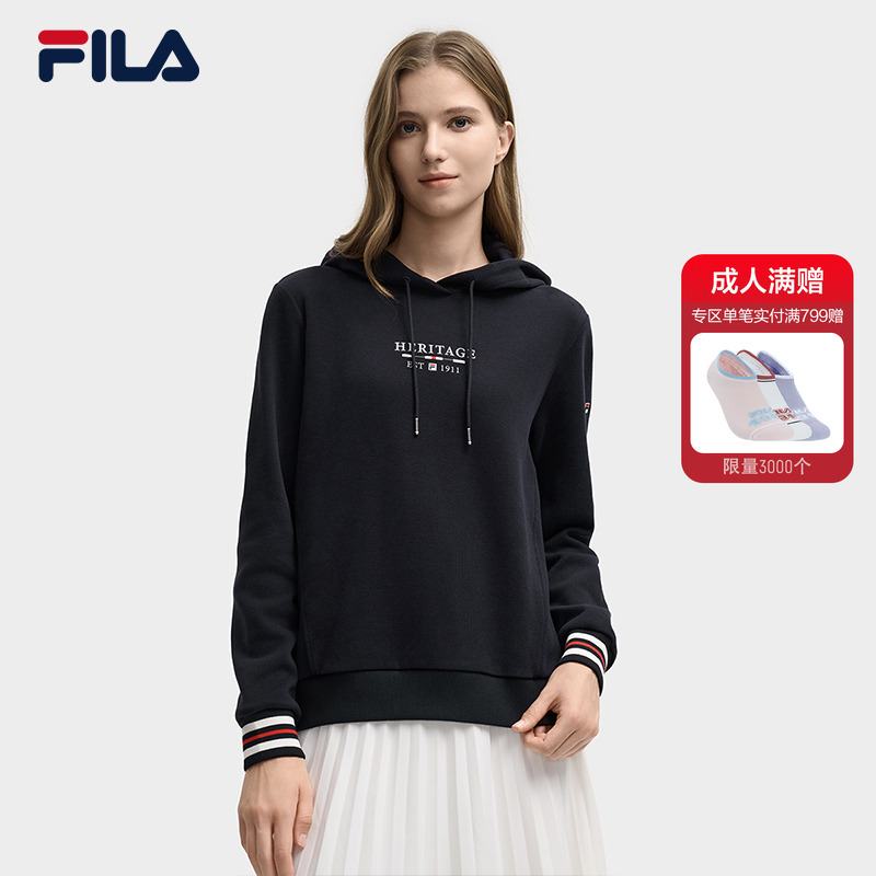 FILA斐乐针织连帽上衣