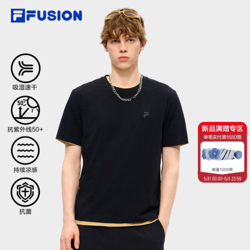 FILAFUSION斐乐男子短袖T