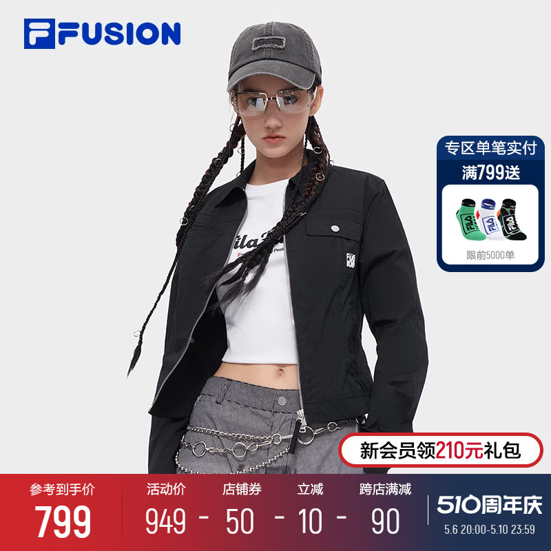 FILAFUSION斐乐女子长袖衬衫