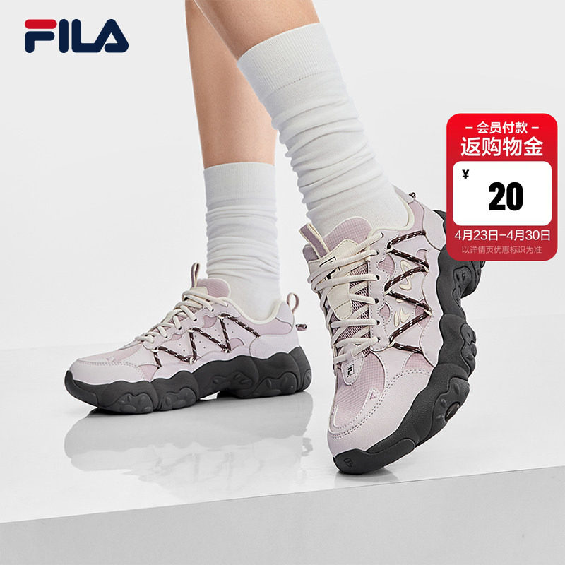 猫爪6代|FILA斐乐官方女鞋老爹鞋复古夏季透气鞋子厚底休闲运动鞋