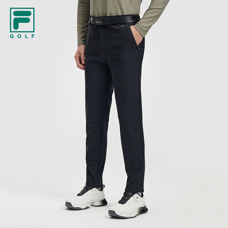FILA 斐乐官方男士针织长裤2026春新款高尔夫运动简约基础直