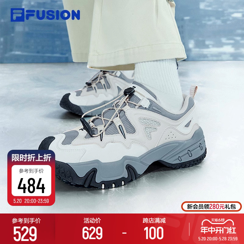 FILA FUSION斐乐女鞋老爹鞋2024新款休闲鞋运动鞋厚底鞋子齿岩鞋