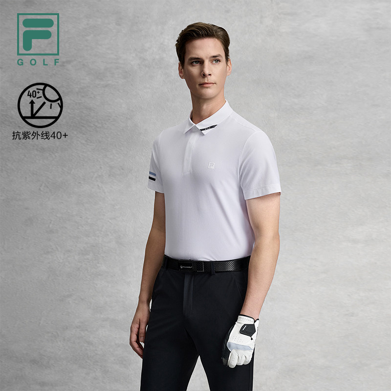 许龙一同款FILA斐乐男子短袖无境POLO衫2026夏新款高尔夫