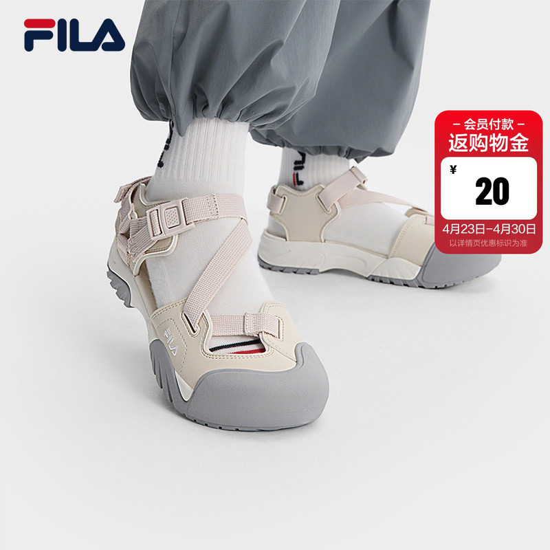 奶霜凉鞋|FILA斐乐运动凉鞋女鞋户外沙滩凉拖女士玛丽珍运动鞋子