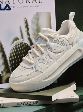 仙人掌|FILA 斐乐官方女鞋CACTI板鞋新款厚底面包时尚休闲运动鞋