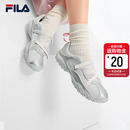 FILA斐乐官方玛丽珍凉鞋 运动鞋 女鞋 子银色薄底鞋 休闲鞋 芭蕾凉鞋