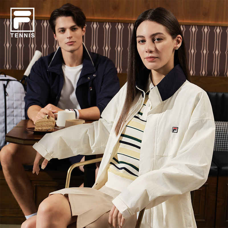 FILA斐乐官方男女梭织外套2026春新网球运动领口拼色工装防晒夹克,运动服/休闲服装,运动茄克/外套,淘宝优惠券,粉丝福利购,淘宝优惠卷