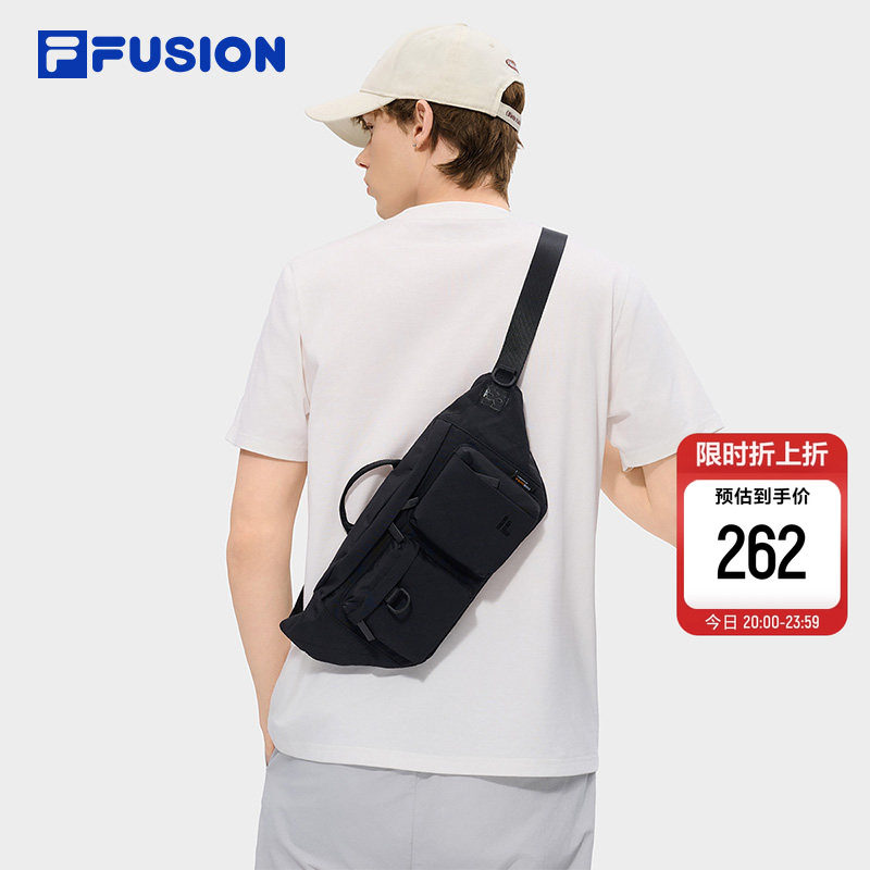 FILA FUSION斐乐包包情侣款腰包2026夏新款时尚休闲单