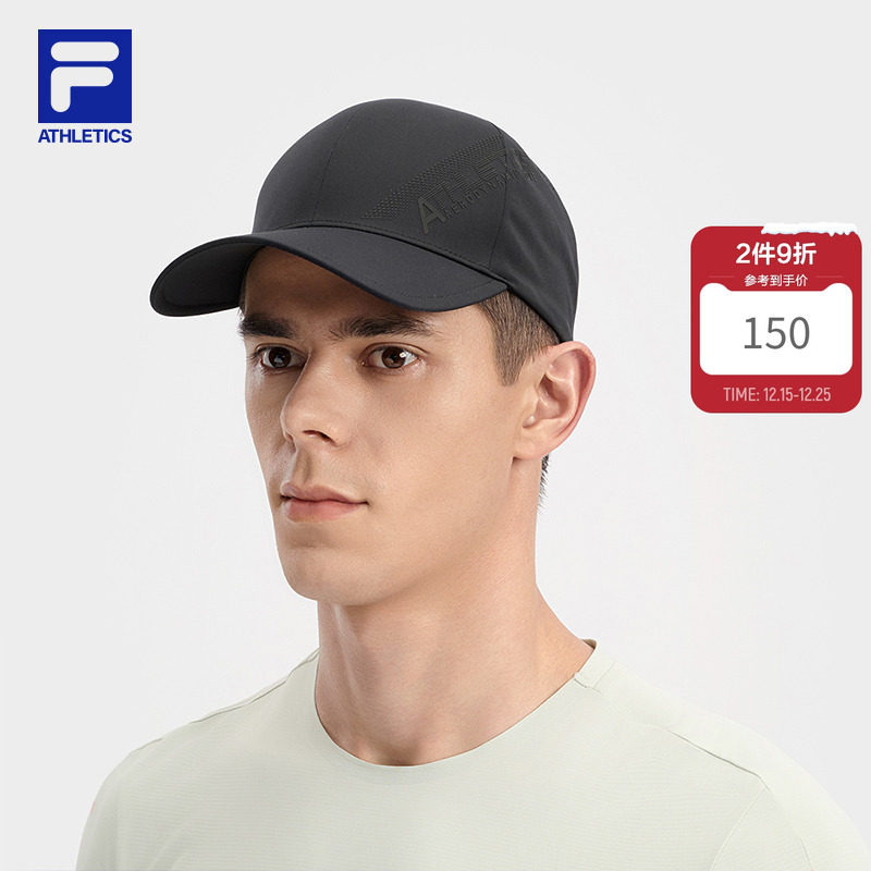 大满贯帽|FILA斐乐棒球帽男秋季新款情侣透气防晒帽硬顶运动帽