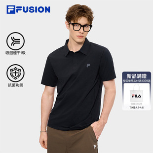 26新款 FUSION斐乐官方男士 FILA T恤短袖 POLO衫 男装 吸湿速干上衣