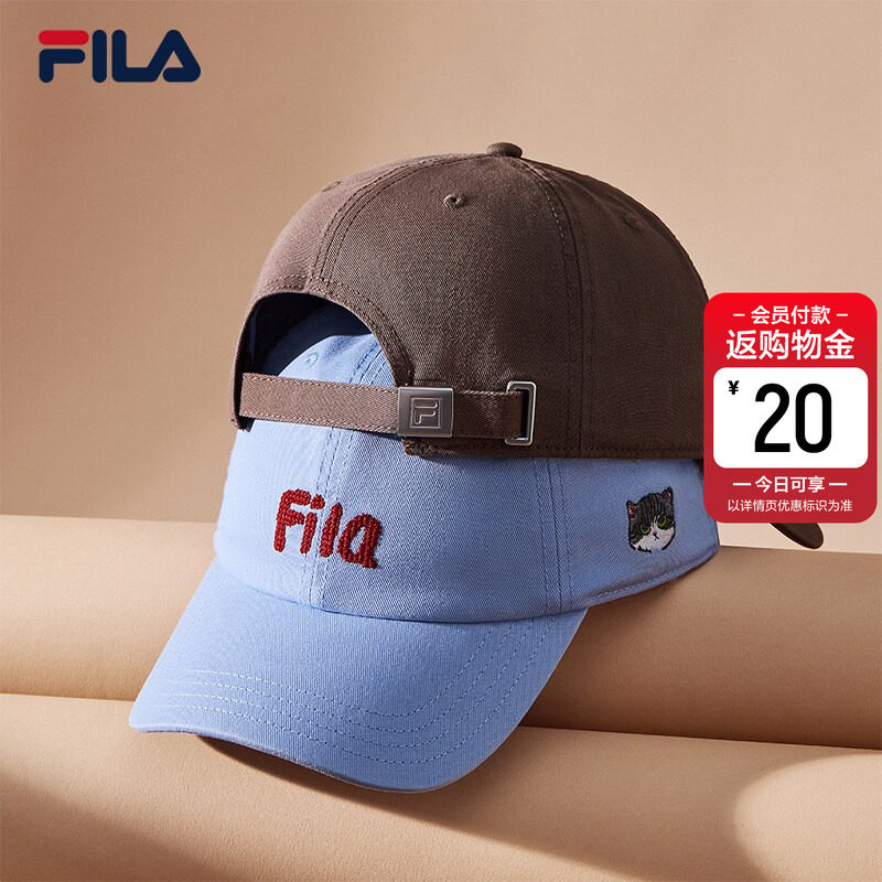 软顶小脸帽|韩素希同款FILA 斐乐官方情侣夏季新款猫猫运动遮阳