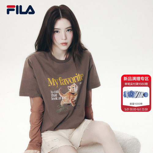 FILA斐乐女子休闲短袖T