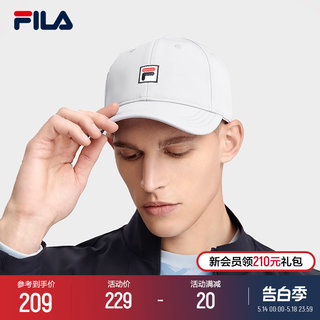 FILA 斐乐官方棒球帽男情侣棒球帽时尚休闲帽鸭舌帽遮阳帽女帽子