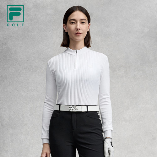 FILA斐乐官方女编织衫长袖毛衣