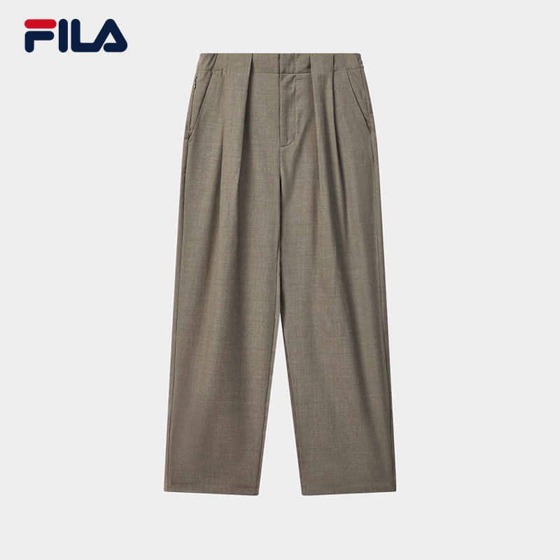 FILA 斐乐官方男士梭织长裤2026夏季新款宽松舒适休闲裤简约裤子