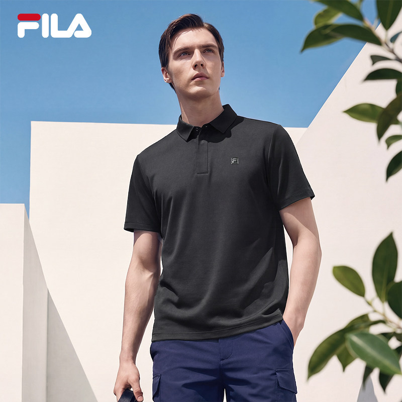 FILA 斐乐官方男子菁英短袖POLO衫2026夏季新款舒适休闲通勤上衣