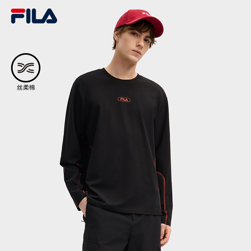 FILA斐乐男士针织长袖衫